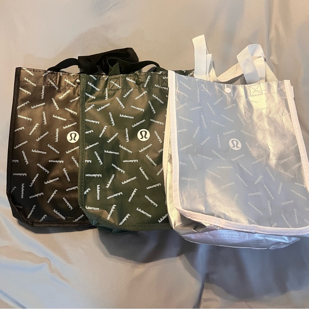 Lululemon Reusable Tote Bags Set